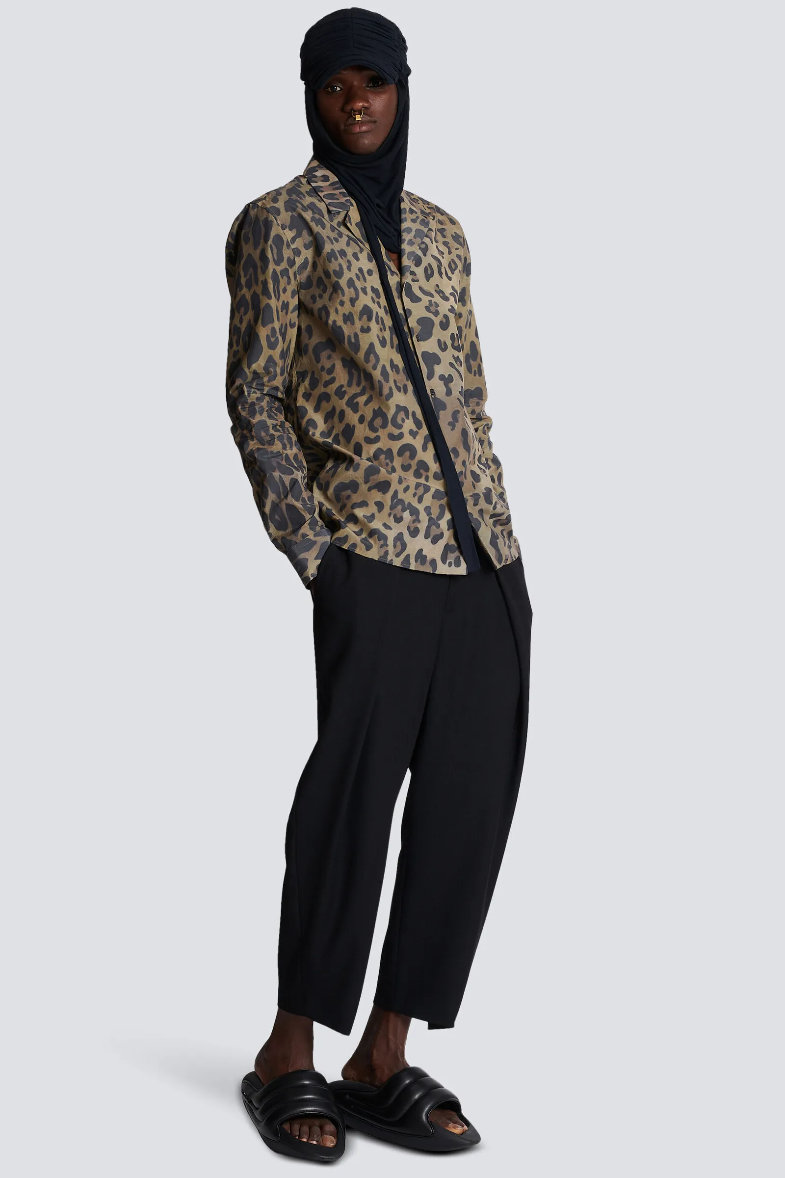 BALMAIN Leopard Print Pyjama Shirt  