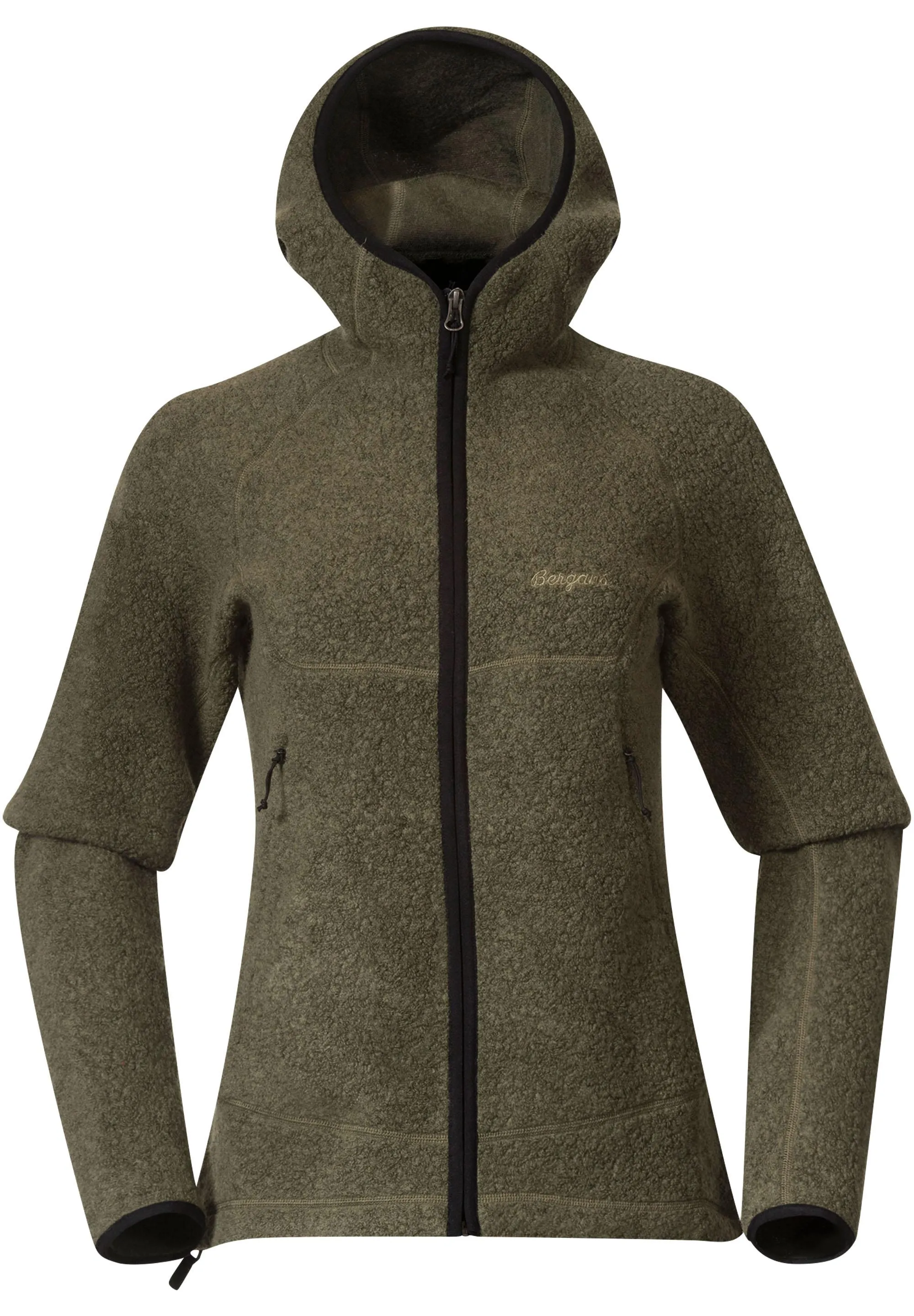 Bergans of Norway Vaagaa Hoodie Damen Green Mud im Online Shop von kaufen
