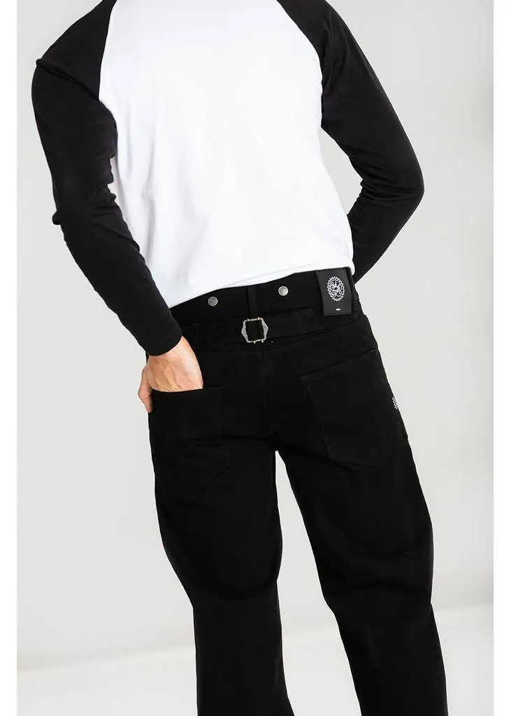Chet Rock Herren Loose Larry Jeans Schwarz