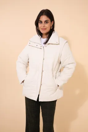 Daunenjacke mit Stehkragen