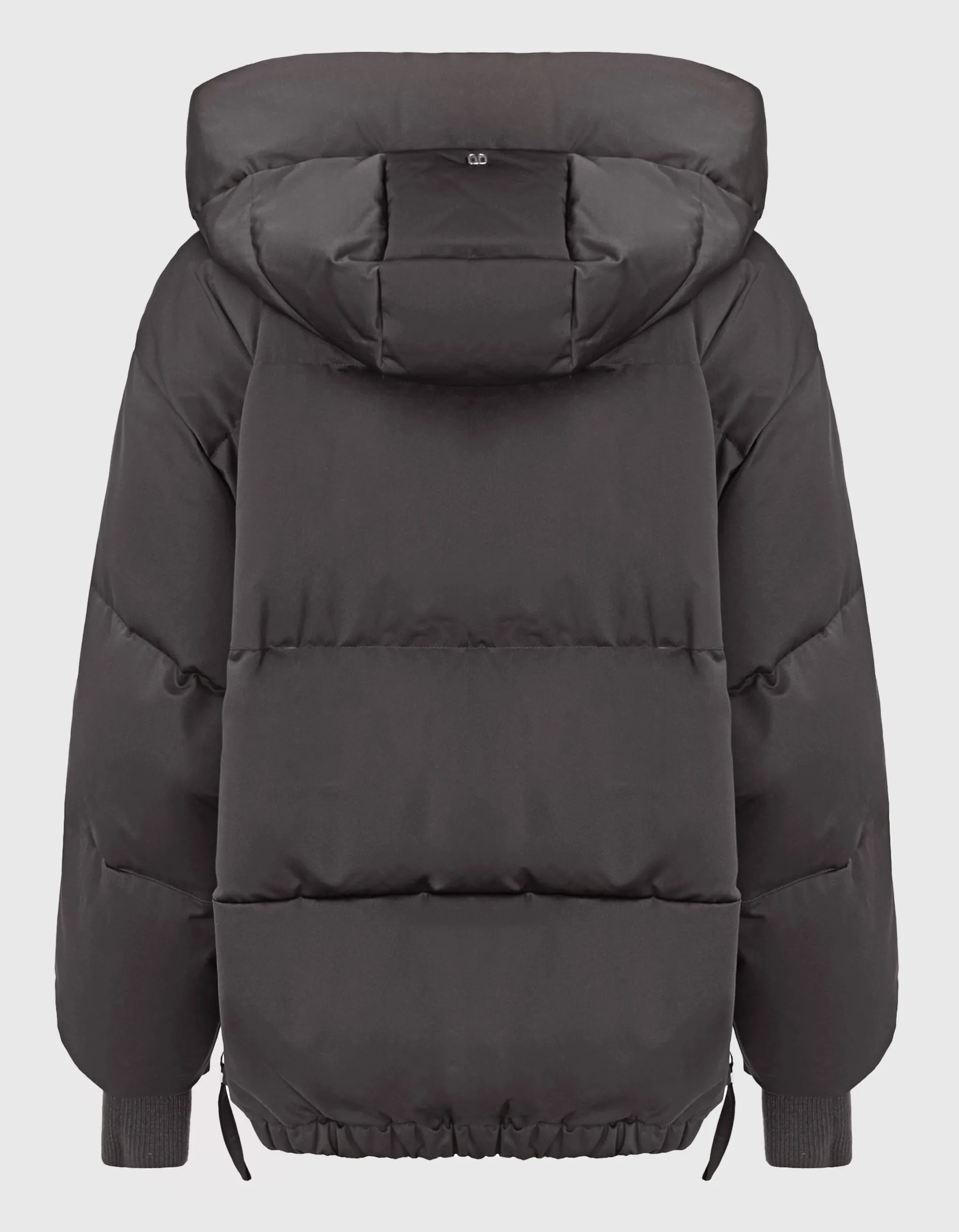 DUNO Mestre Black Brown // Oversize Daunenjacke mit Kapuze