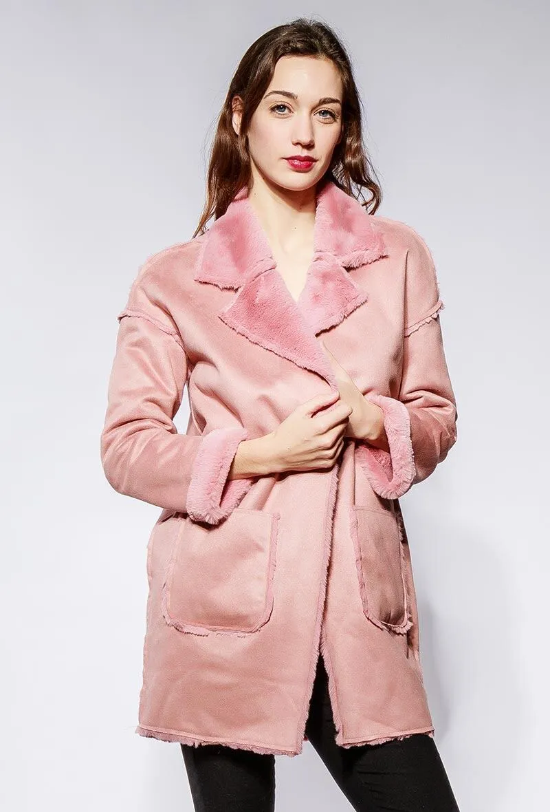 Faux shearling jacket