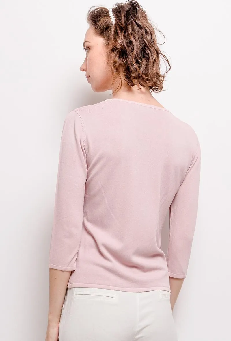 Feiner Pullover mit Blumen