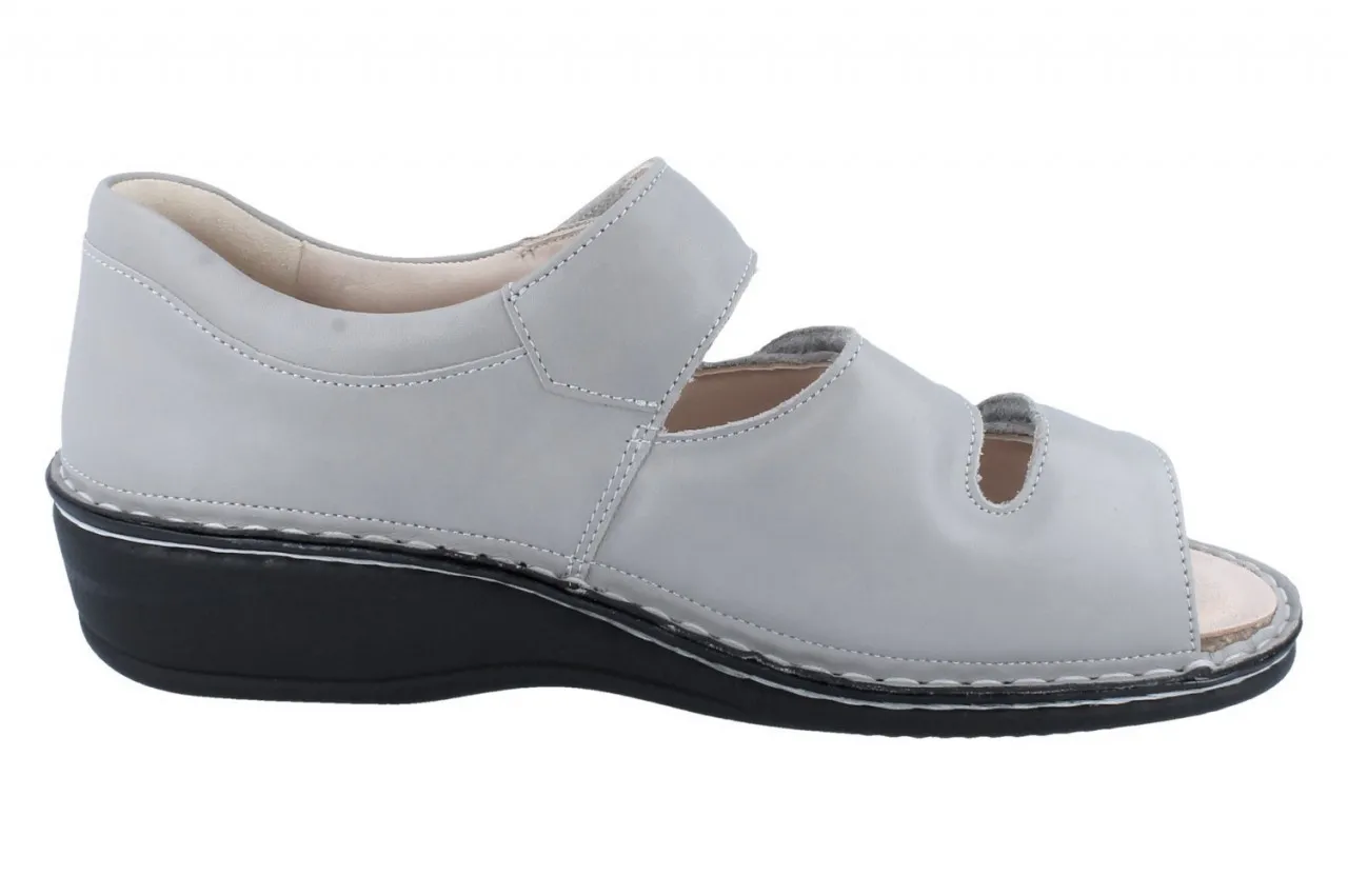 FINN COMFORT PROPHYLAXE 96400 Damen Sandale grau Glattleder