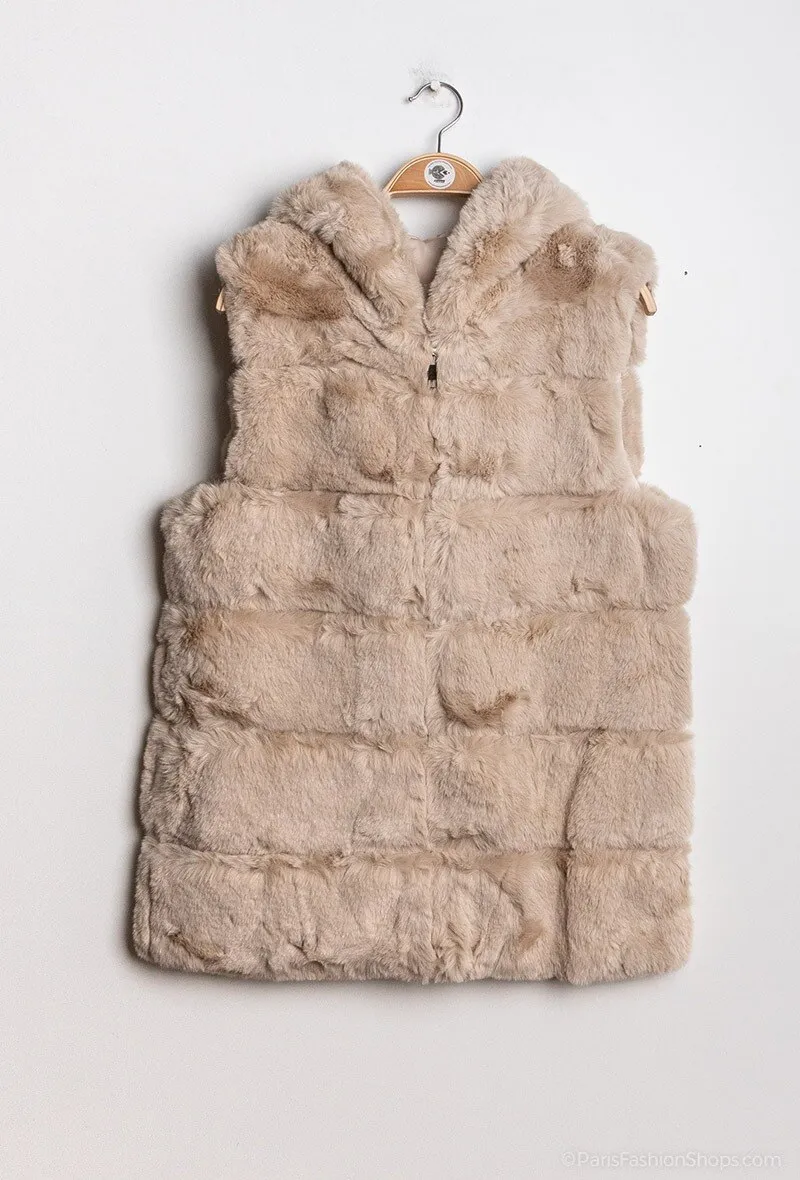 Fur puffer jacket