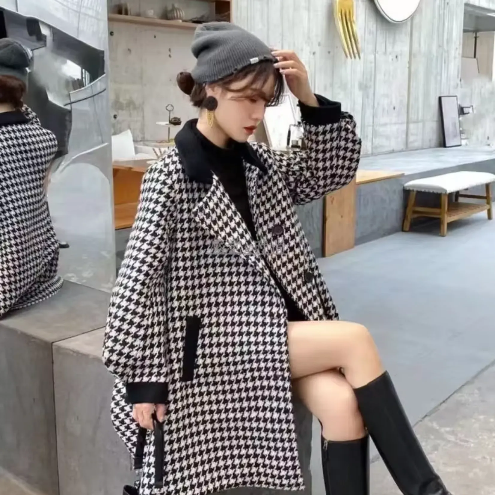 Heidi-Mode | Karierter Woll-Blazer