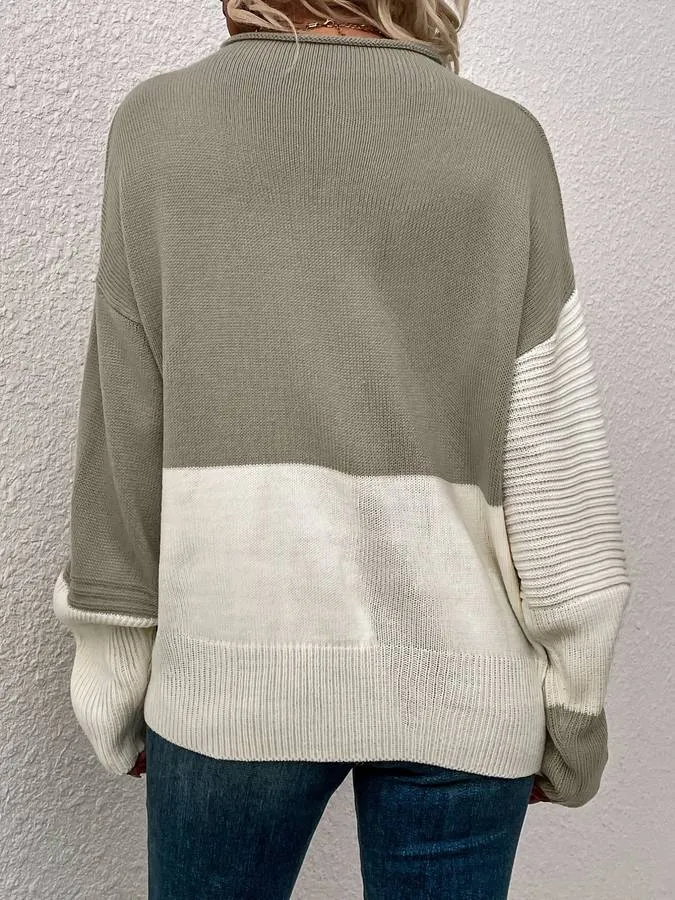 Ilaria - Pullover im Color-Block-Stil