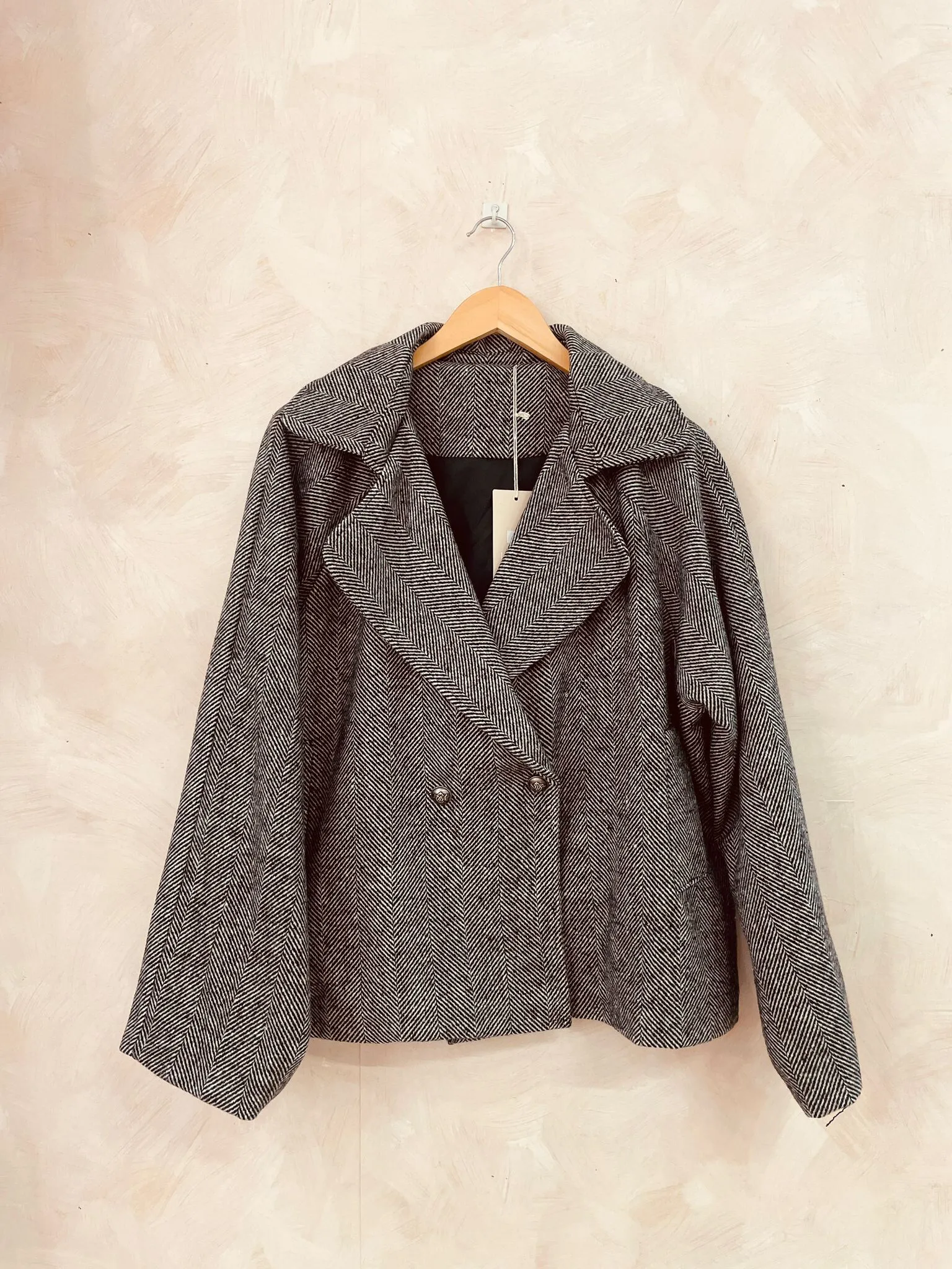 Jacke aus Viskose mit langen Ärmeln