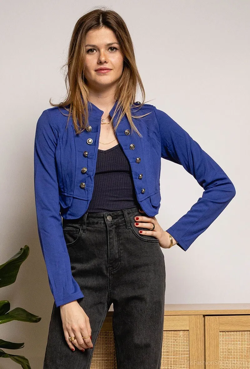Jacket with buttons