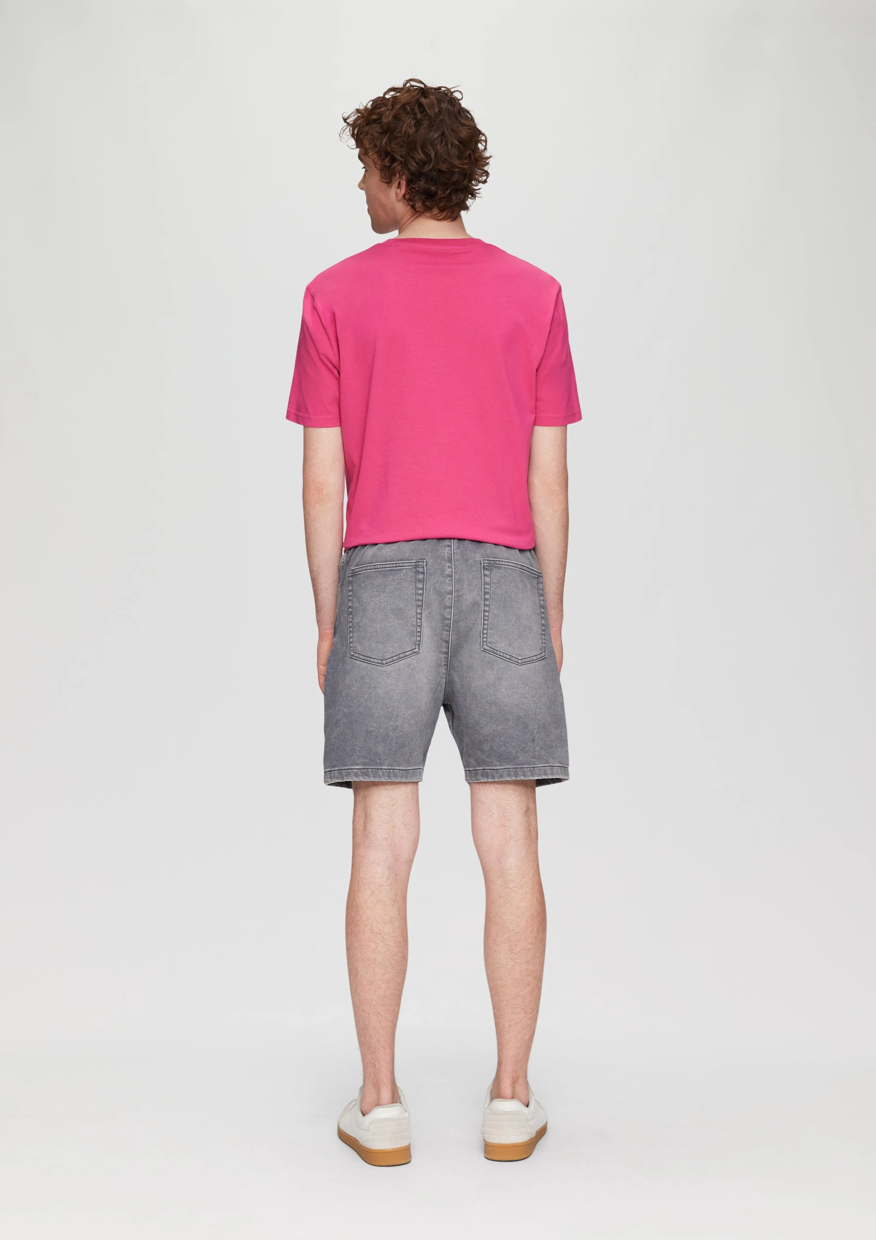 Kurze Jeans-Jogger / Regular Fit / Mid Rise / Baumwollstretch