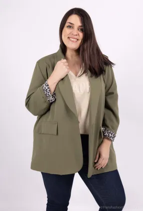 Plus-Size-Blazer mit Futter
