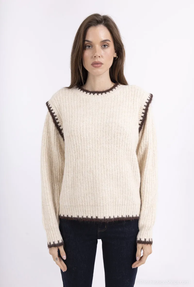 Pullover mit GILLEBERTE-Bordüren