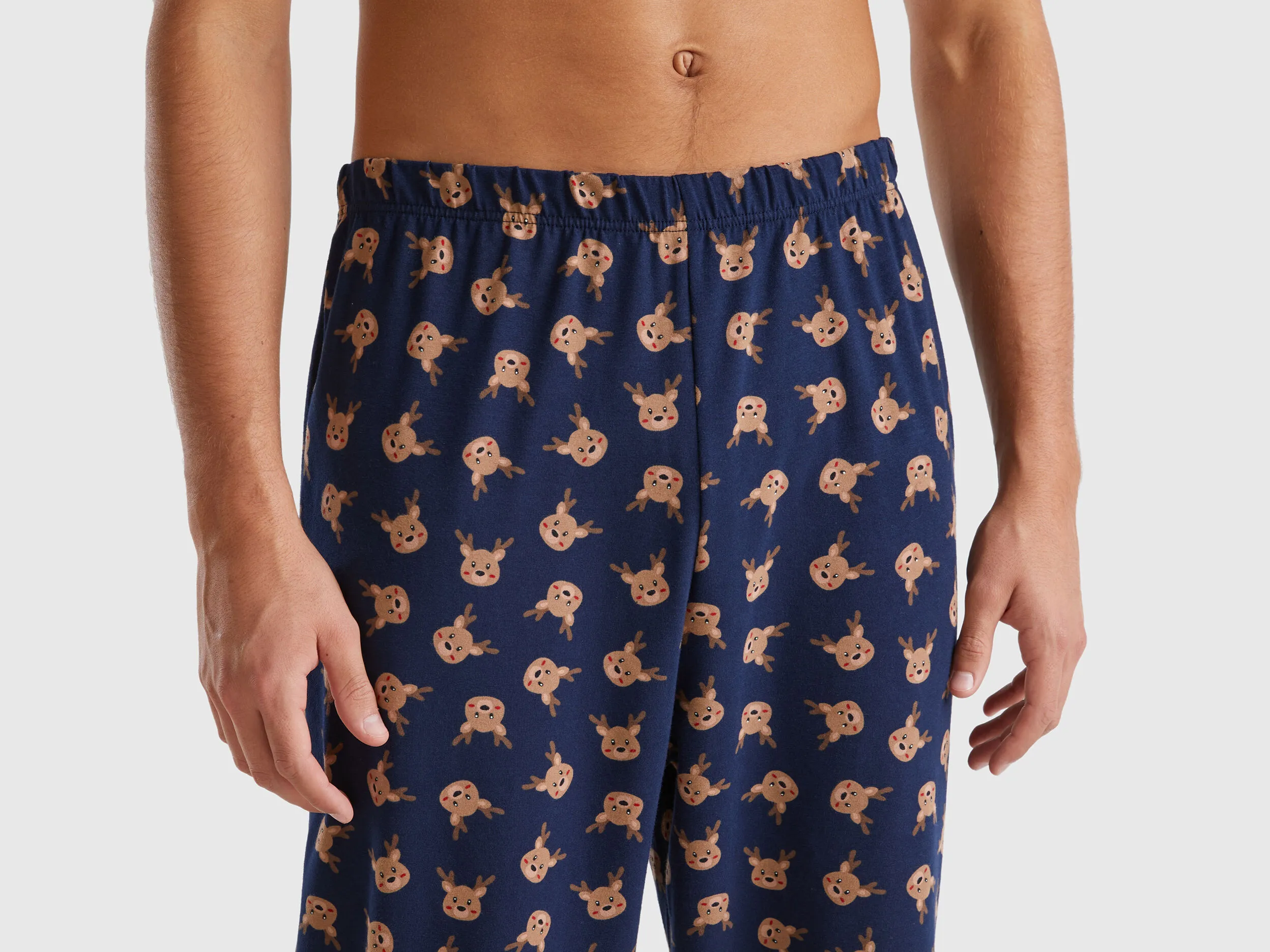 Pyjama mit Rentier-Print