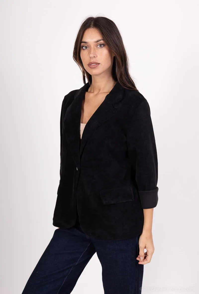 R&R-Blaser-Jacke aus Samt