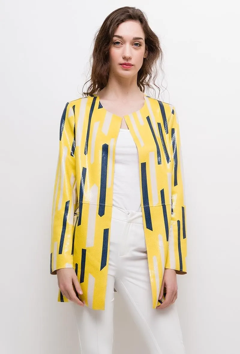 Shiny printed jacket