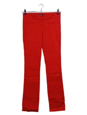Stoffhose Damen 34 Rot Reißverschluss
