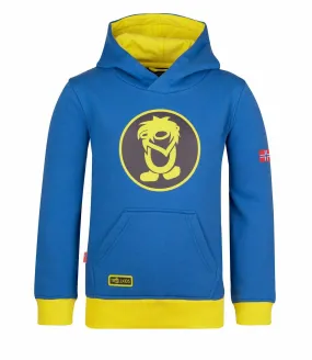 Trollkids Troll Hoodie Kinder Leuchtendes Blau/Trübes Gelb im Online Shop von kaufen