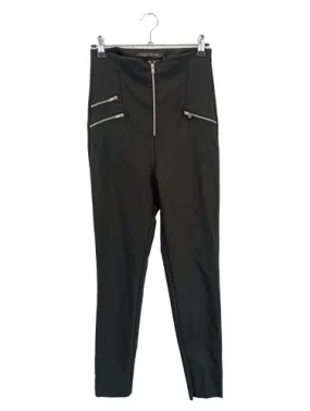 ZARA Stoffhose Damen M Schwarz Basic Freizeit Büro